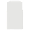 tv-skab med LED-lys 120x30x50 cm hvid