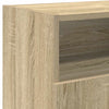 tv-bord med LED-lys 120x30x50 cm sonoma-eg