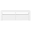 tv-skab med LED-lys 120x35x40 cm hvid