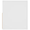 tv-skab med LED-lys 120x35x40 cm hvid