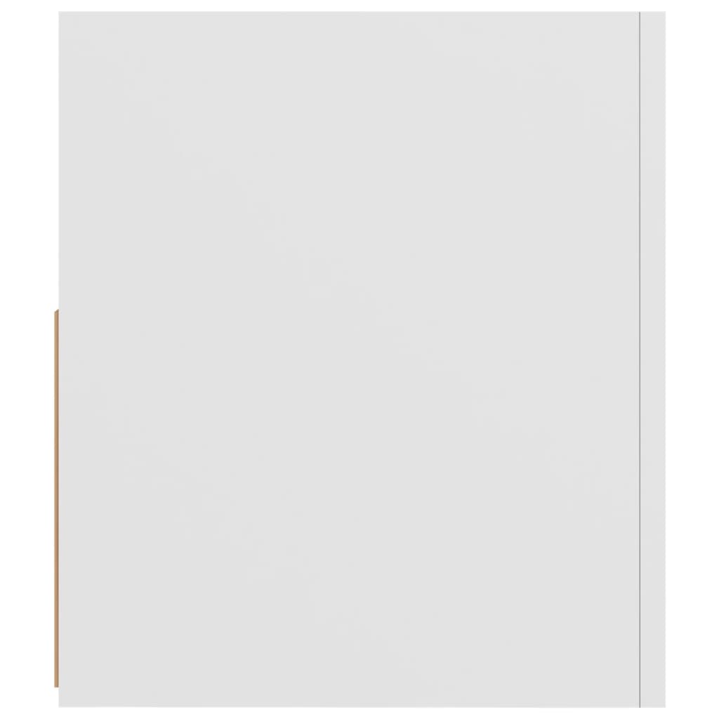 tv-skab med LED-lys 90x35x40 cm hvid