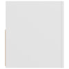 tv-skab med LED-lys 90x35x40 cm hvid