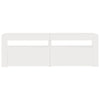 tv-skab med LED-lys 120x35x40 cm hvid