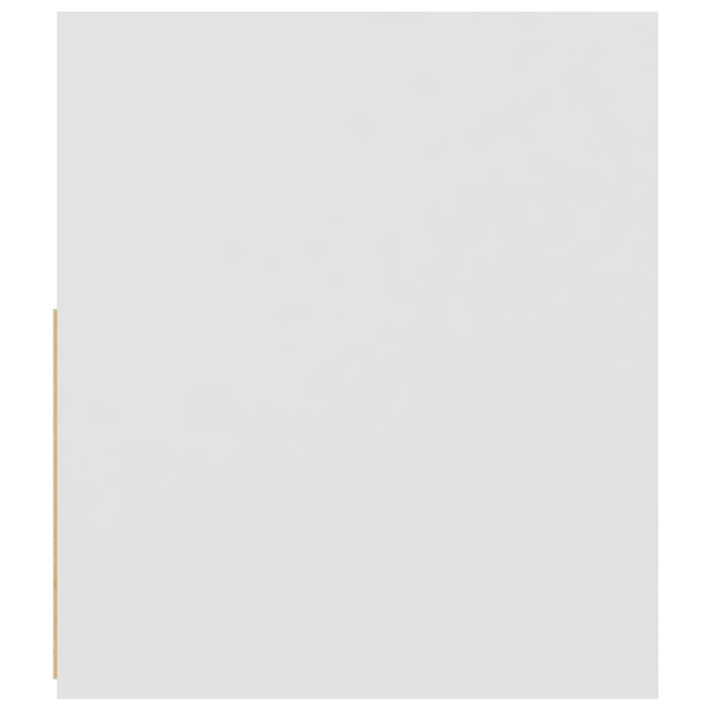 tv-skab med LED-lys 120x35x40 cm hvid