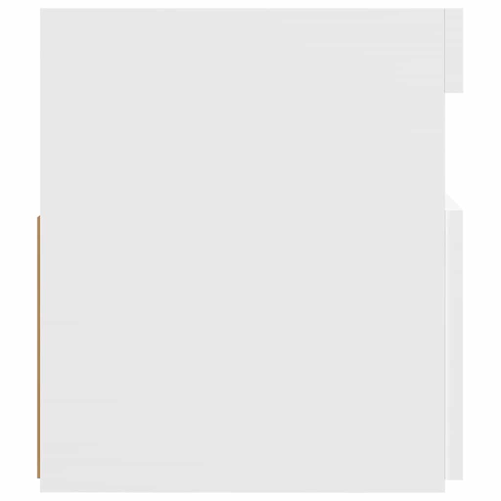 tv-skab med LED-lys 120x35x40 cm hvid