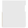 tv-skab med LED-lys 120x35x40 cm hvid