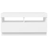 tv-skab med LED-lys 80x35x40 cm hvid