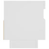 tv-skab med LED-lys 80x35x40 cm hvid