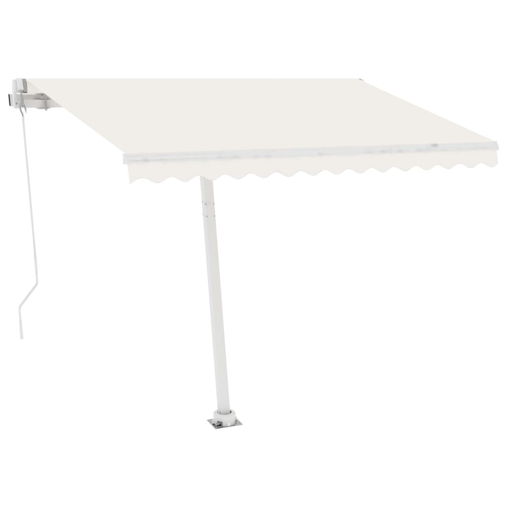 markisestolpesæt 300x245 cm jern hvid