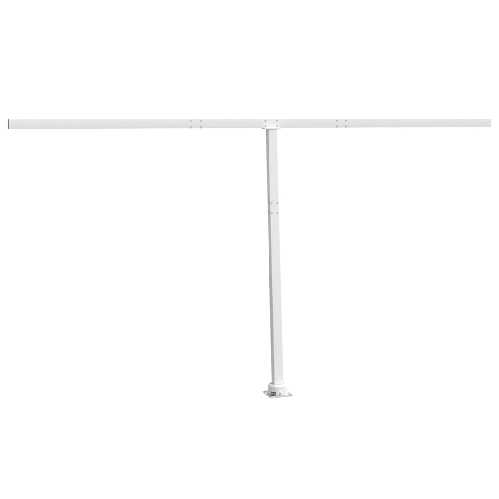 markisestolpesæt 450x245 cm jern hvid