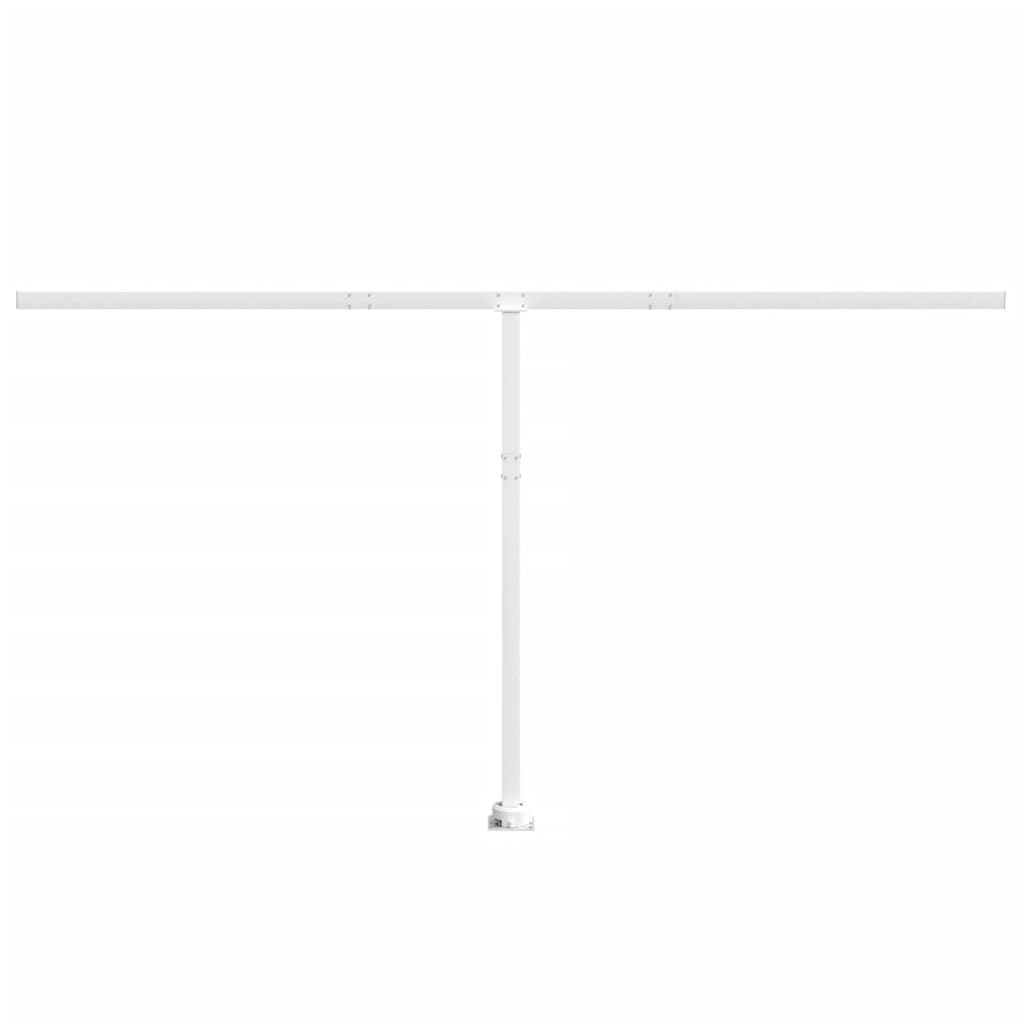 markisestolpesæt 450x245 cm jern hvid