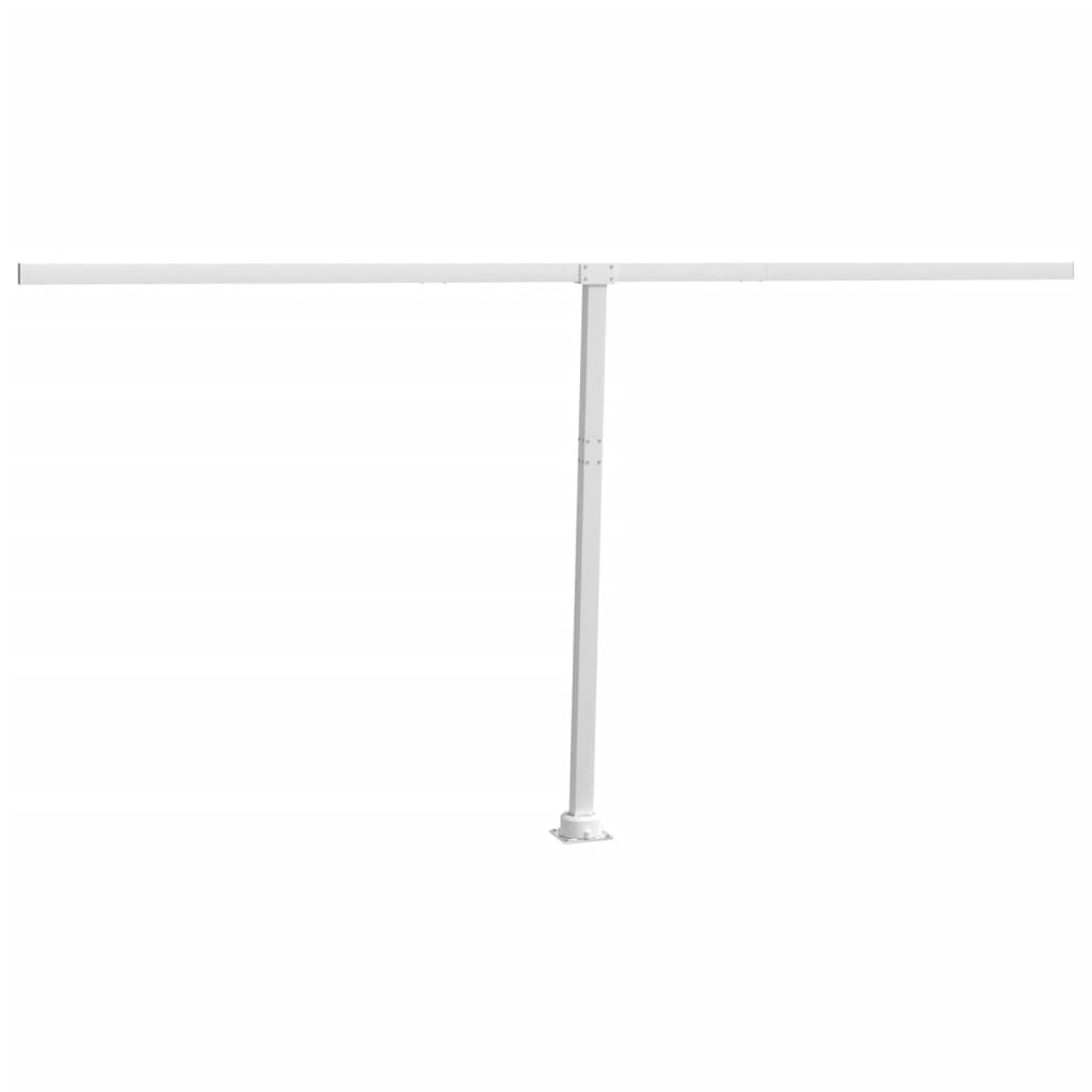 markisestolpesæt 450x245 cm jern hvid