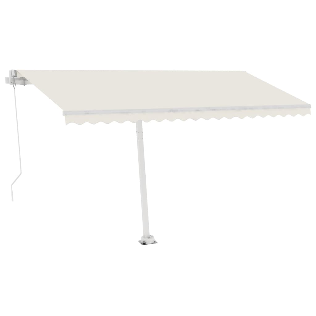 markisestolpesæt 450x245 cm jern hvid