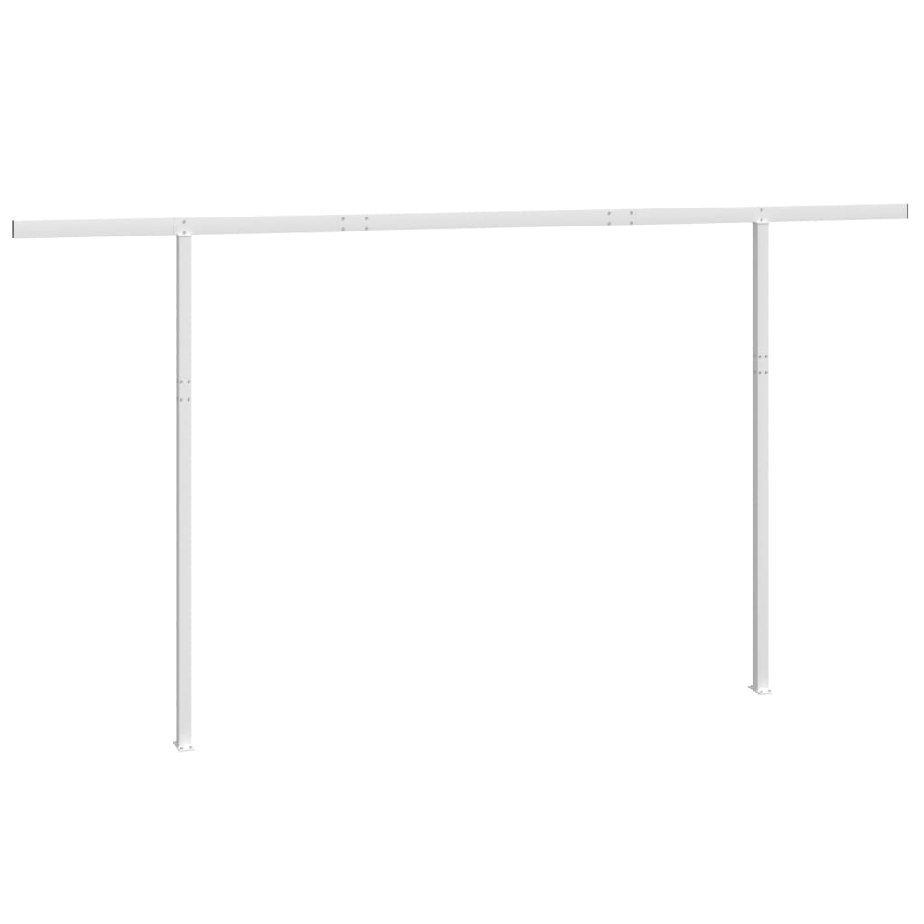 markisestolpesæt 450x245 cm jern hvid