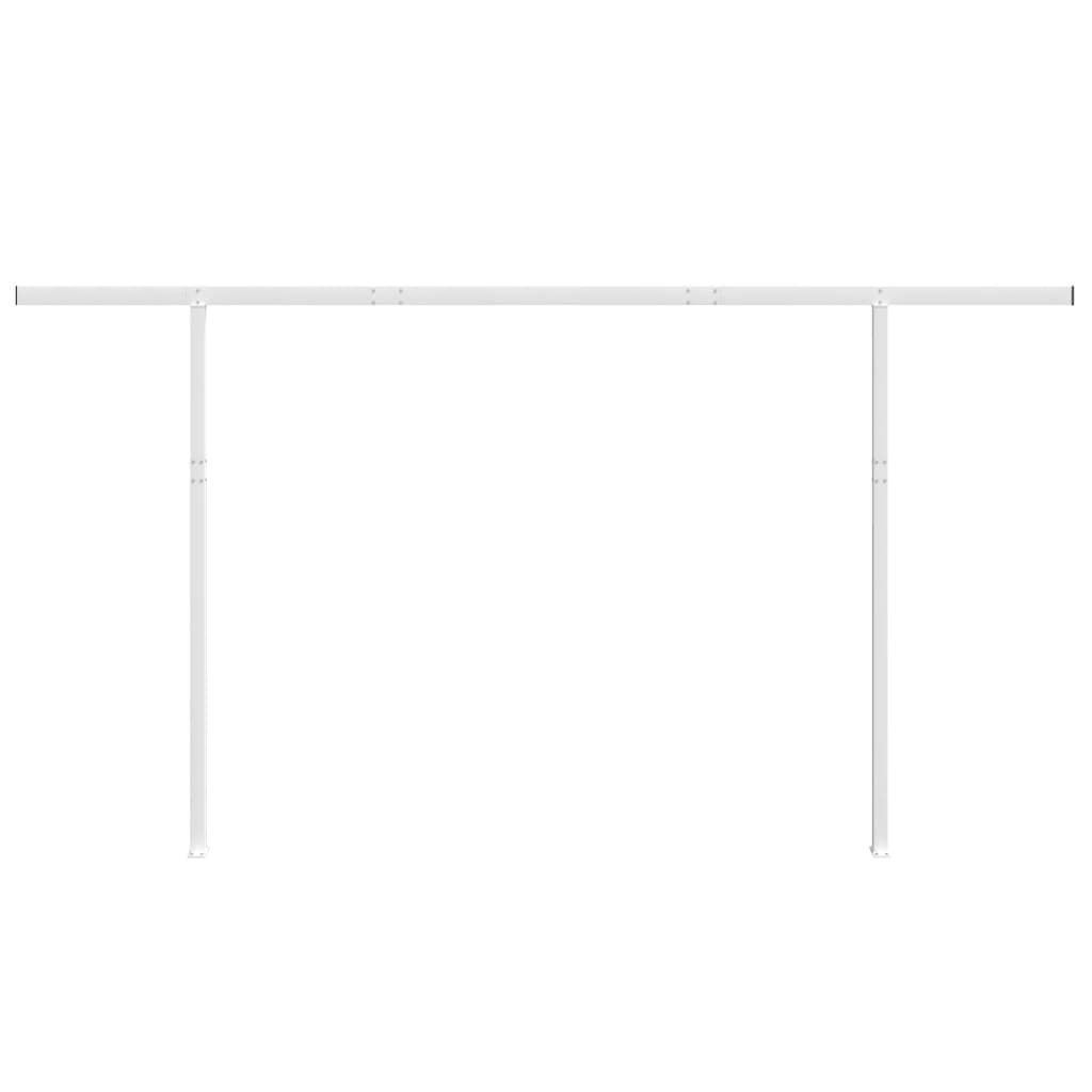 markisestolpesæt 450x245 cm jern hvid