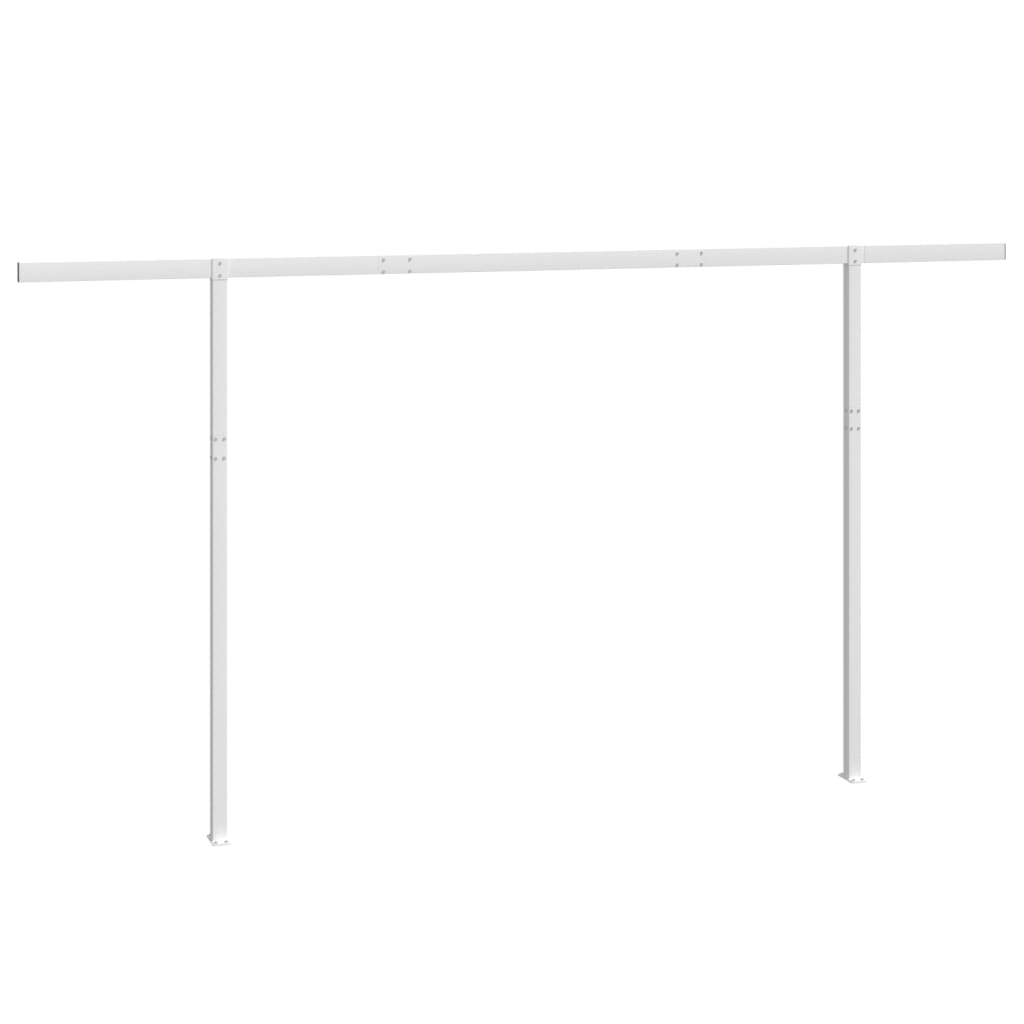 markisestolpesæt 450x245 cm jern hvid