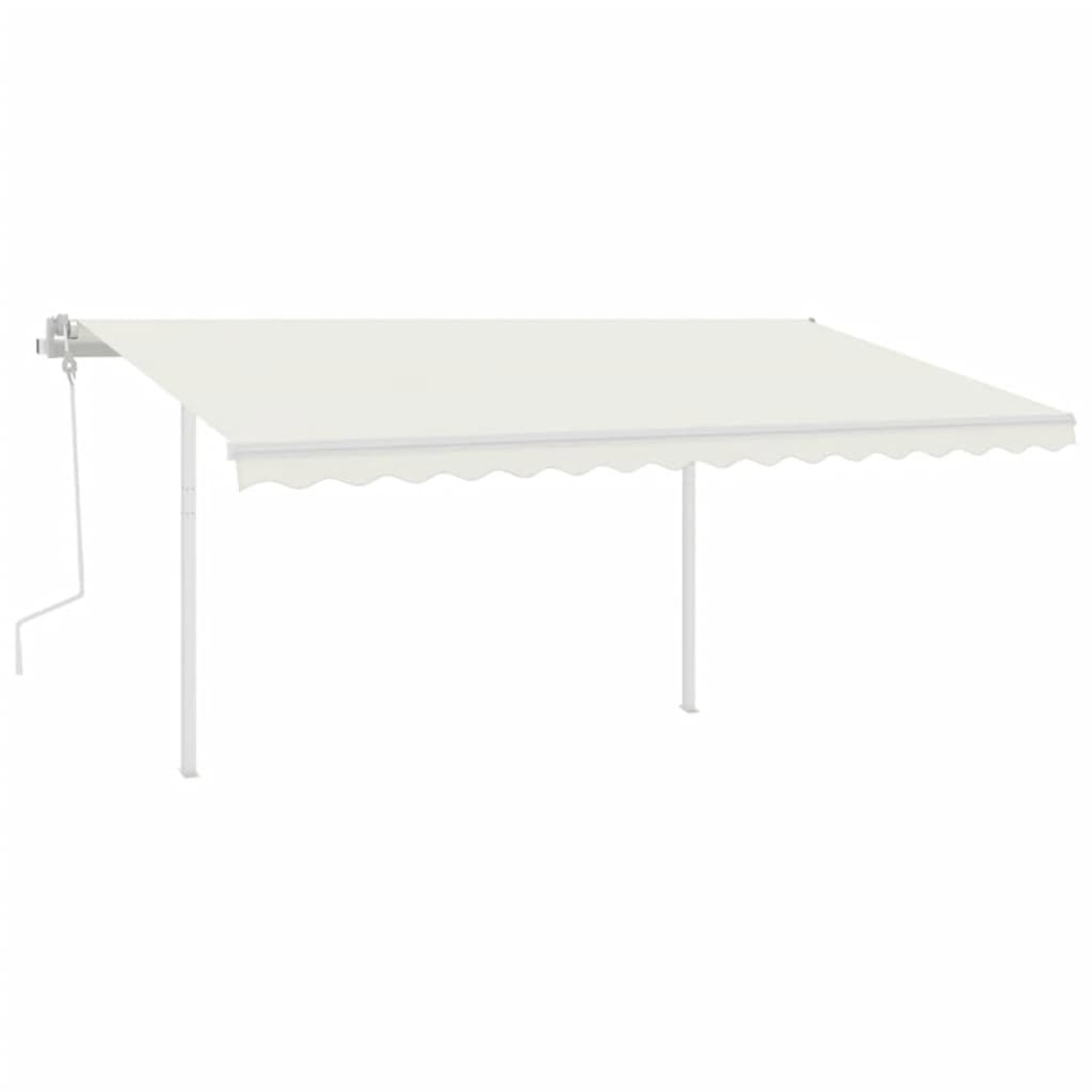 markisestolpesæt 450x245 cm jern hvid