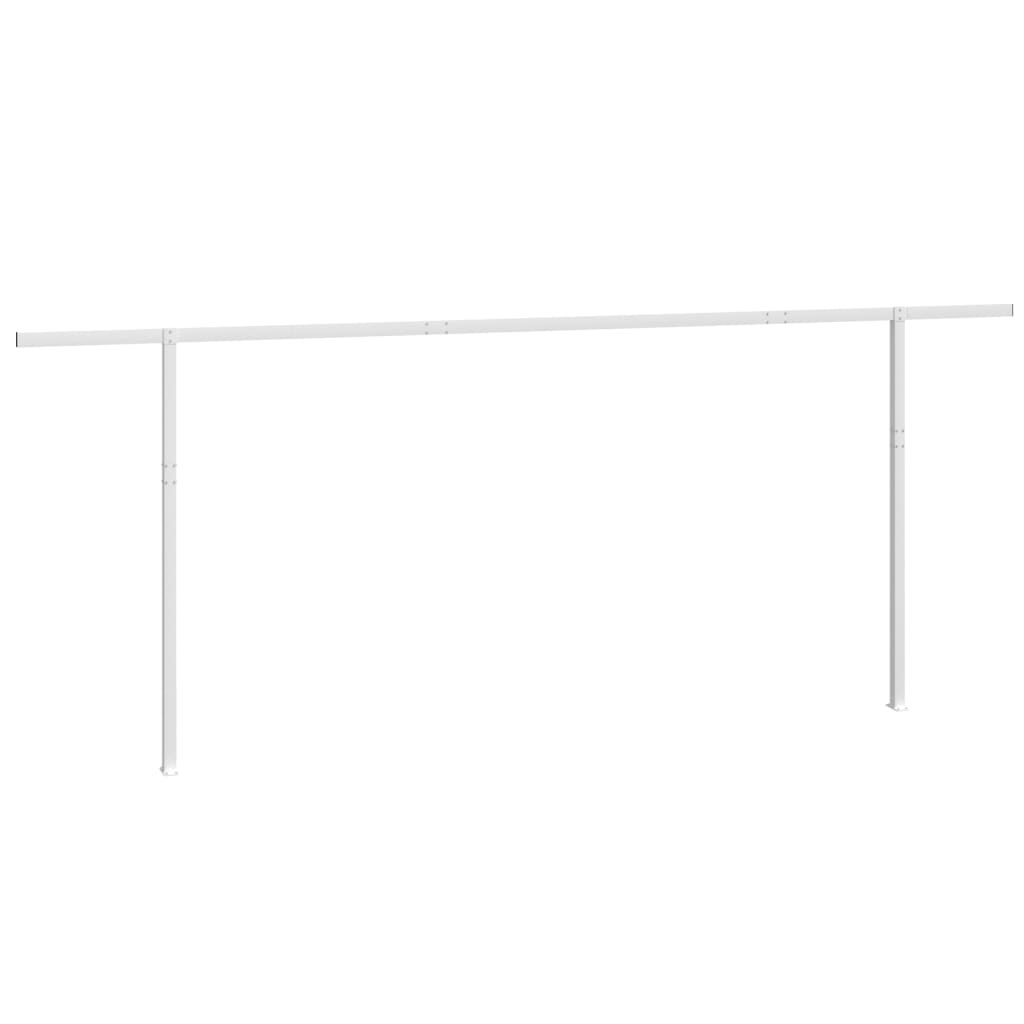 markisestolpesæt 600x245 cm jern hvid