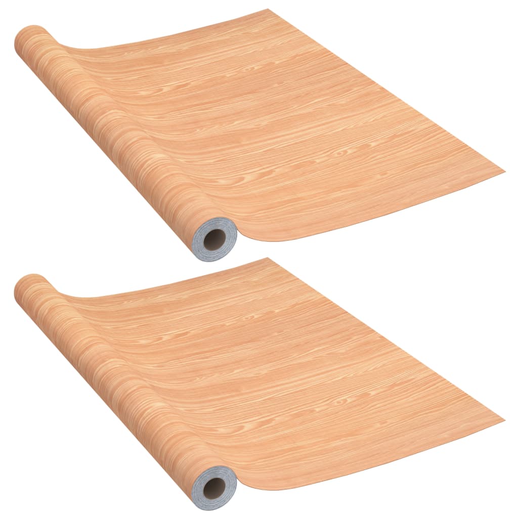 selvklæbende folie til døre 2 stk. 210x90 cm PVC ahorn