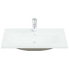 indbygget håndvask med hane 81x39x18 cm keramisk hvid