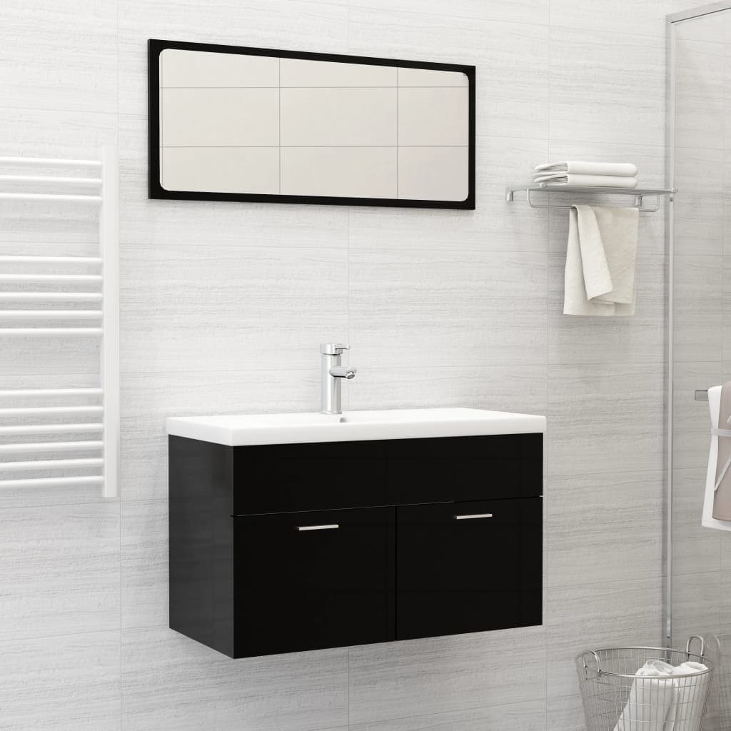 indbygget håndvask med hane 81x39x18 cm keramisk hvid