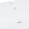 indbygget håndvask med hane 91x39x18 cm keramisk hvid