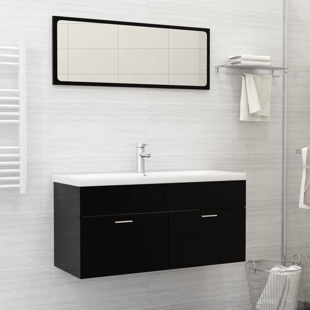 indbygget håndvask med hane 101x39x18 cm keramisk hvid