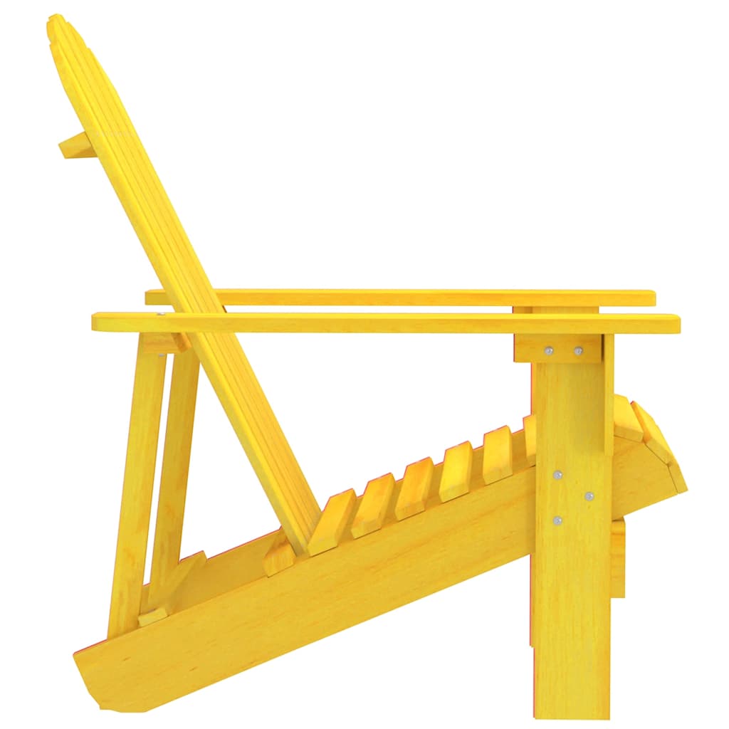 Adirondack-havestol massivt grantræ gul