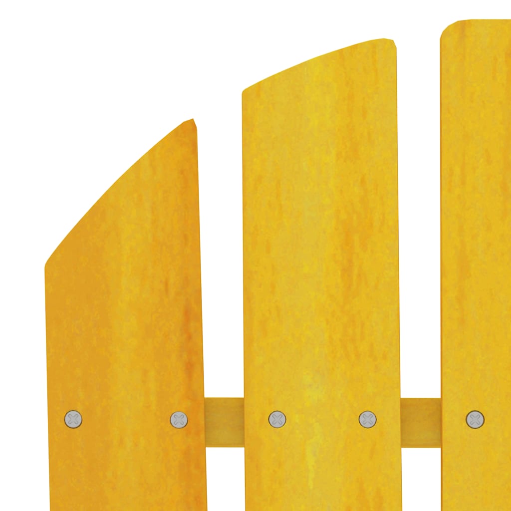 Adirondack-havestol massivt grantræ gul