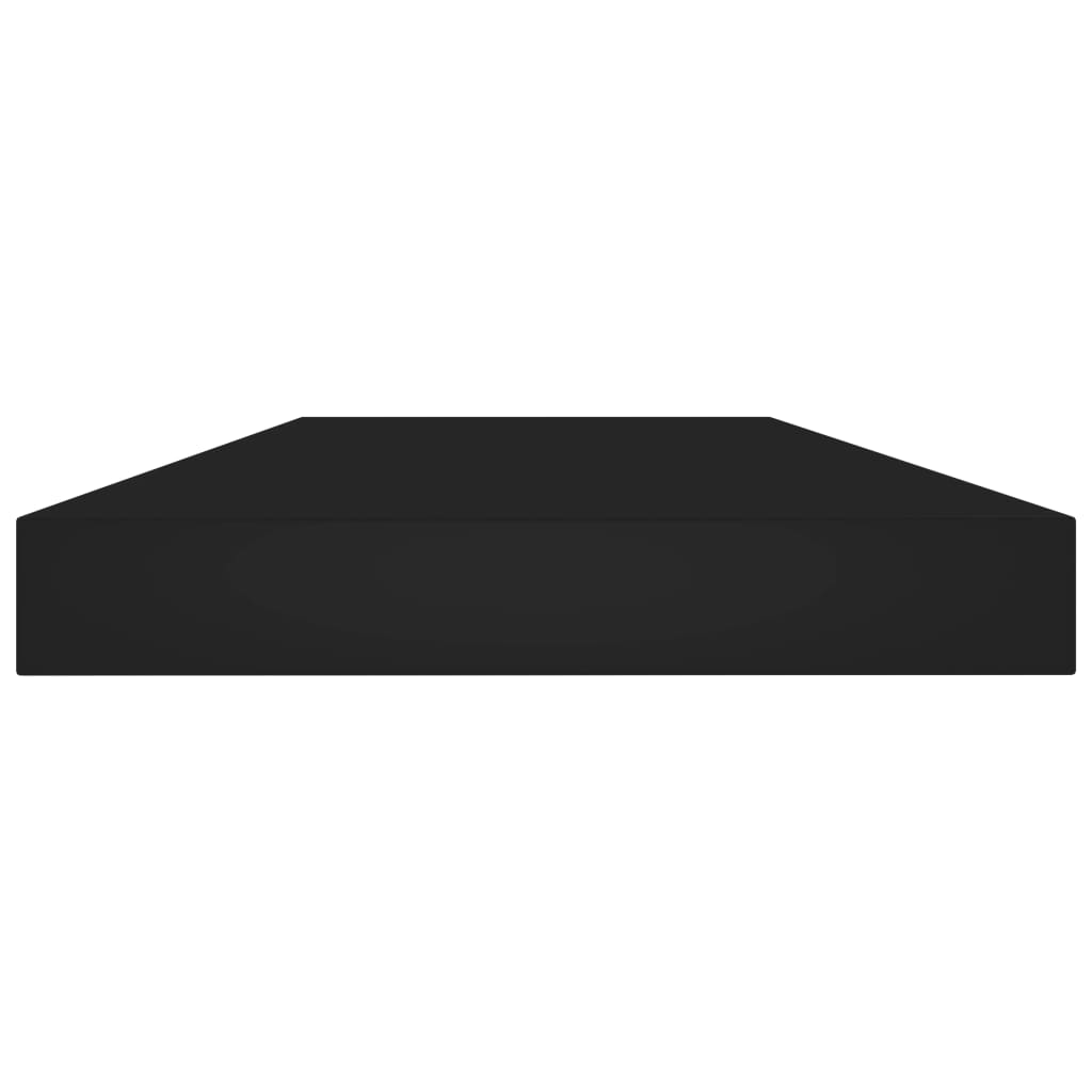 boghylder 4 stk. 40x10x1,5 cm konstrueret træ sort