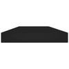 boghylder 4 stk. 40x10x1,5 cm konstrueret træ sort