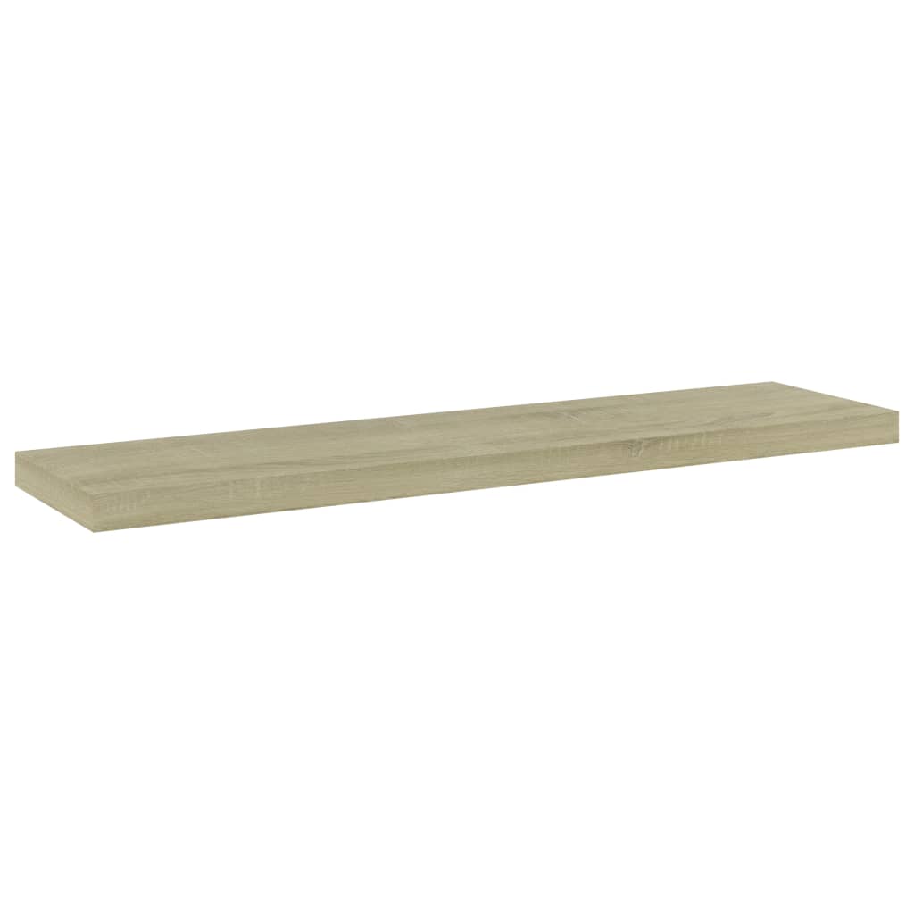 boghylder 4 stk. 40x10x1,5 cm konstrueret træ sonoma-eg
