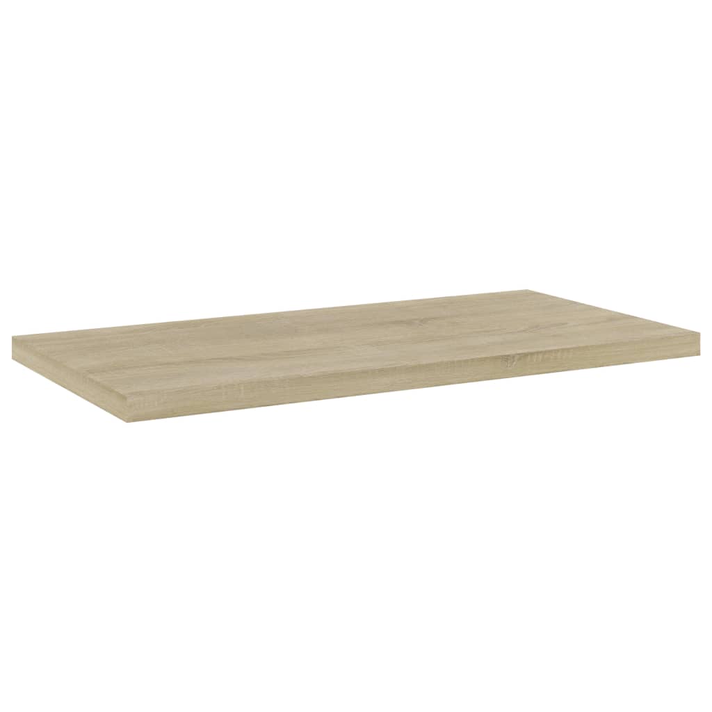 boghylder 4 stk. 40x20x1,5 cm konstrueret træ sonoma-eg