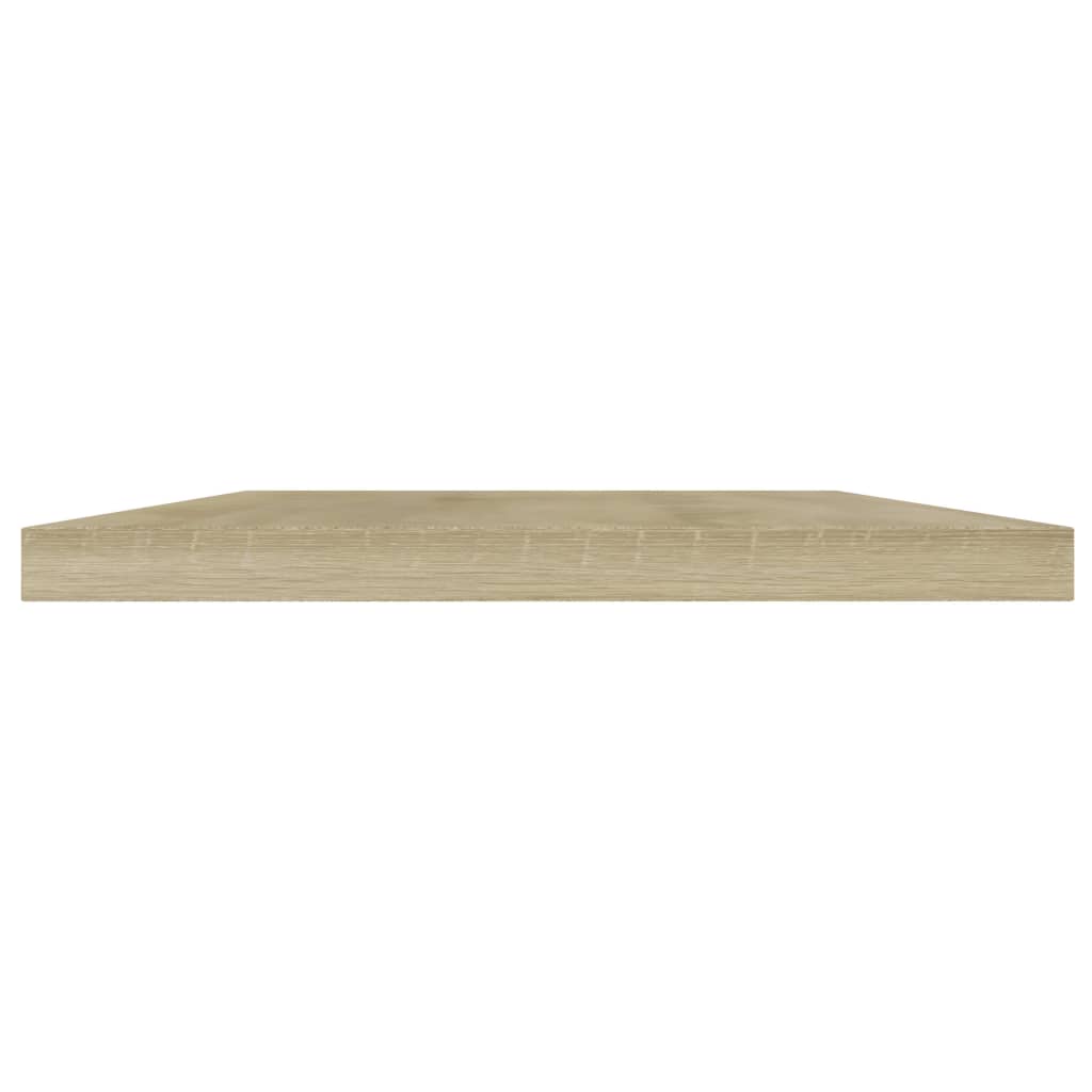 boghylder 4 stk. 40x20x1,5 cm konstrueret træ sonoma-eg