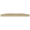 boghylder 4 stk. 40x20x1,5 cm konstrueret træ sonoma-eg