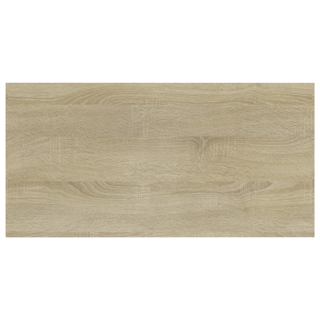 boghylder 4 stk. 40x20x1,5 cm konstrueret træ sonoma-eg