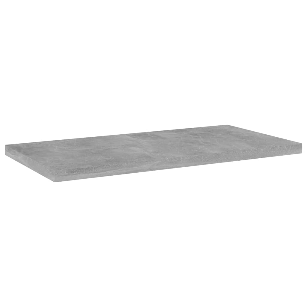boghylder 4 stk. 40x20x1,5 cm konstrueret træ betongrå