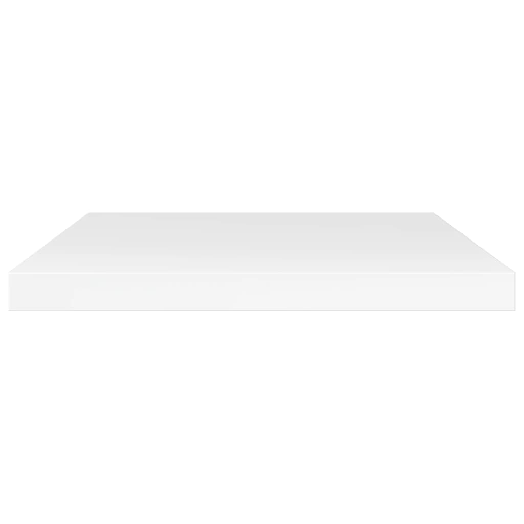 boghylder 4 stk. 40x20x1,5 cm konstrueret træ hvid højglans