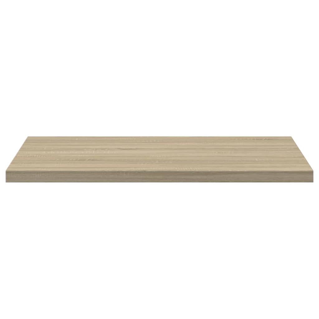 boghylder 4 stk. 40x40x1,5 cm konstrueret træ sonoma-eg
