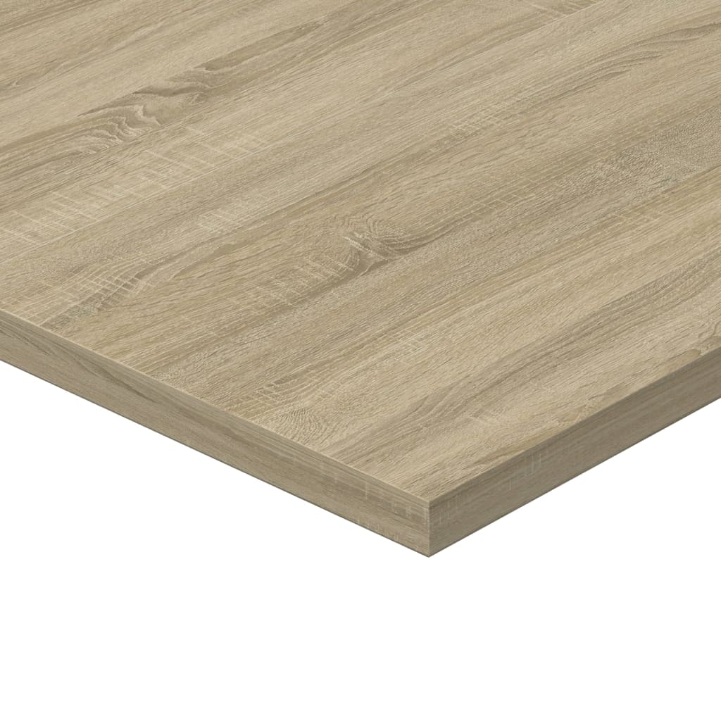 boghylder 4 stk. 40x40x1,5 cm konstrueret træ sonoma-eg