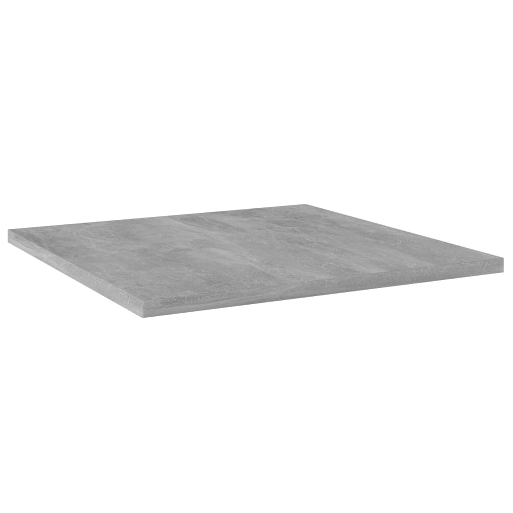 boghylder 4 stk. 40x40x1,5 cm konstrueret træ betongrå