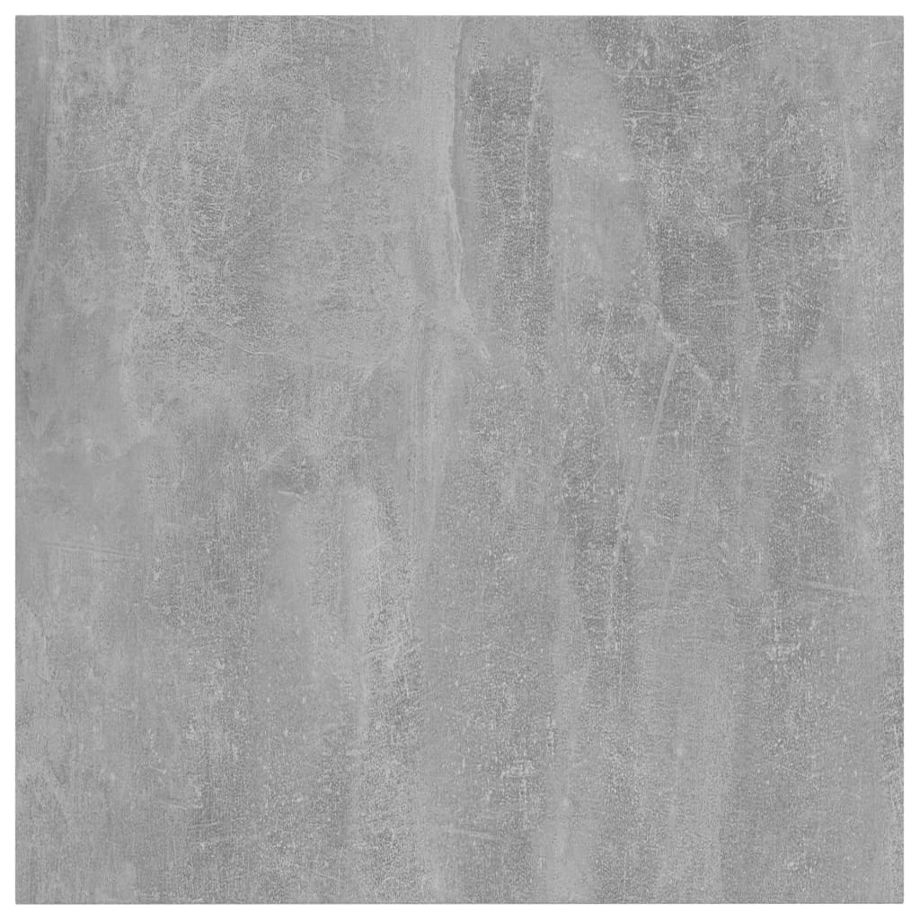 boghylder 4 stk. 40x40x1,5 cm konstrueret træ betongrå