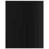 boghylder 8 stk. 40x50x1,5 cm konstrueret træ sort højglans