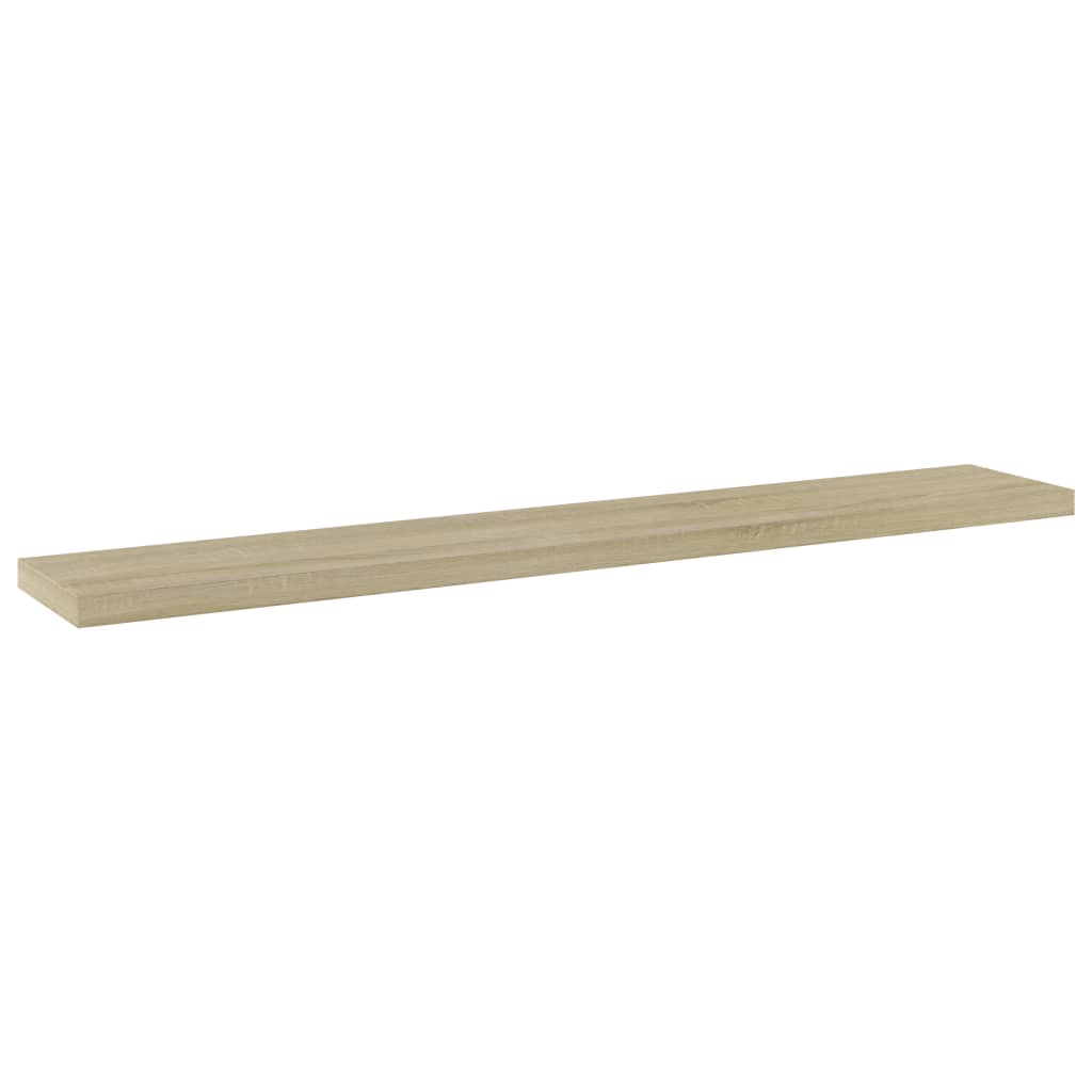 boghylder 4 stk. 60x10x1,5 cm konstrueret træ sonoma-eg