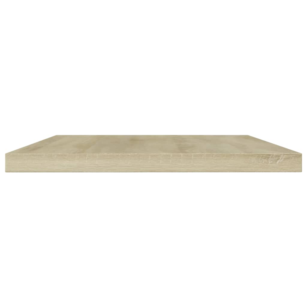 boghylder 4 stk. 60x10x1,5 cm konstrueret træ sonoma-eg