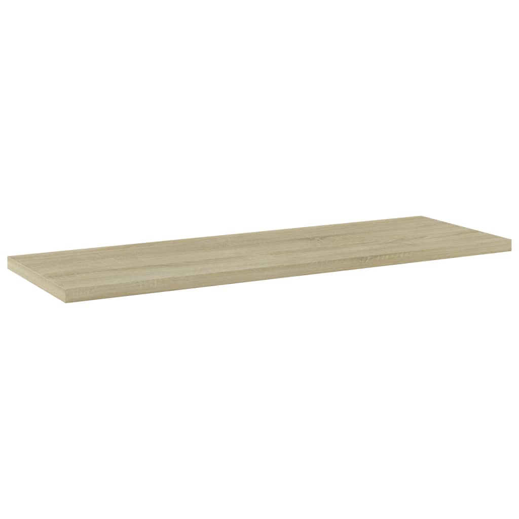 boghylder 4 stk. 60x20x1,5 cm konstrueret træ sonoma-eg