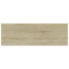 boghylder 4 stk. 60x20x1,5 cm konstrueret træ sonoma-eg