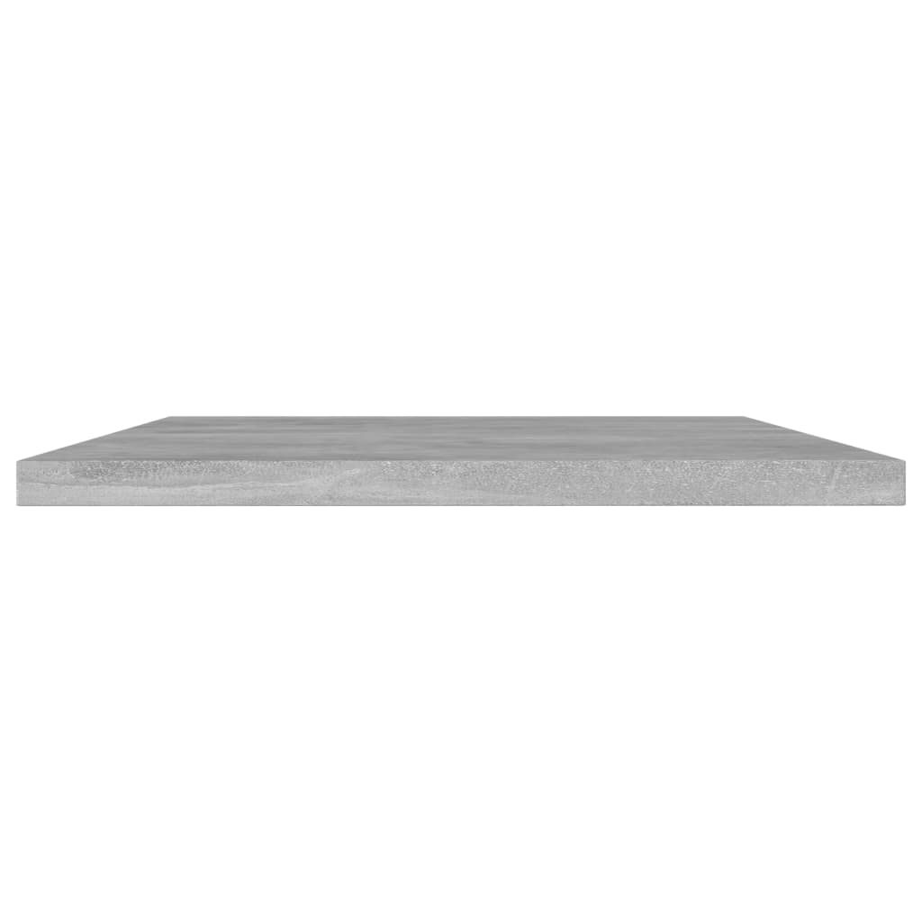 boghylder 4 stk. 60x20x1,5 cm konstrueret træ betongrå