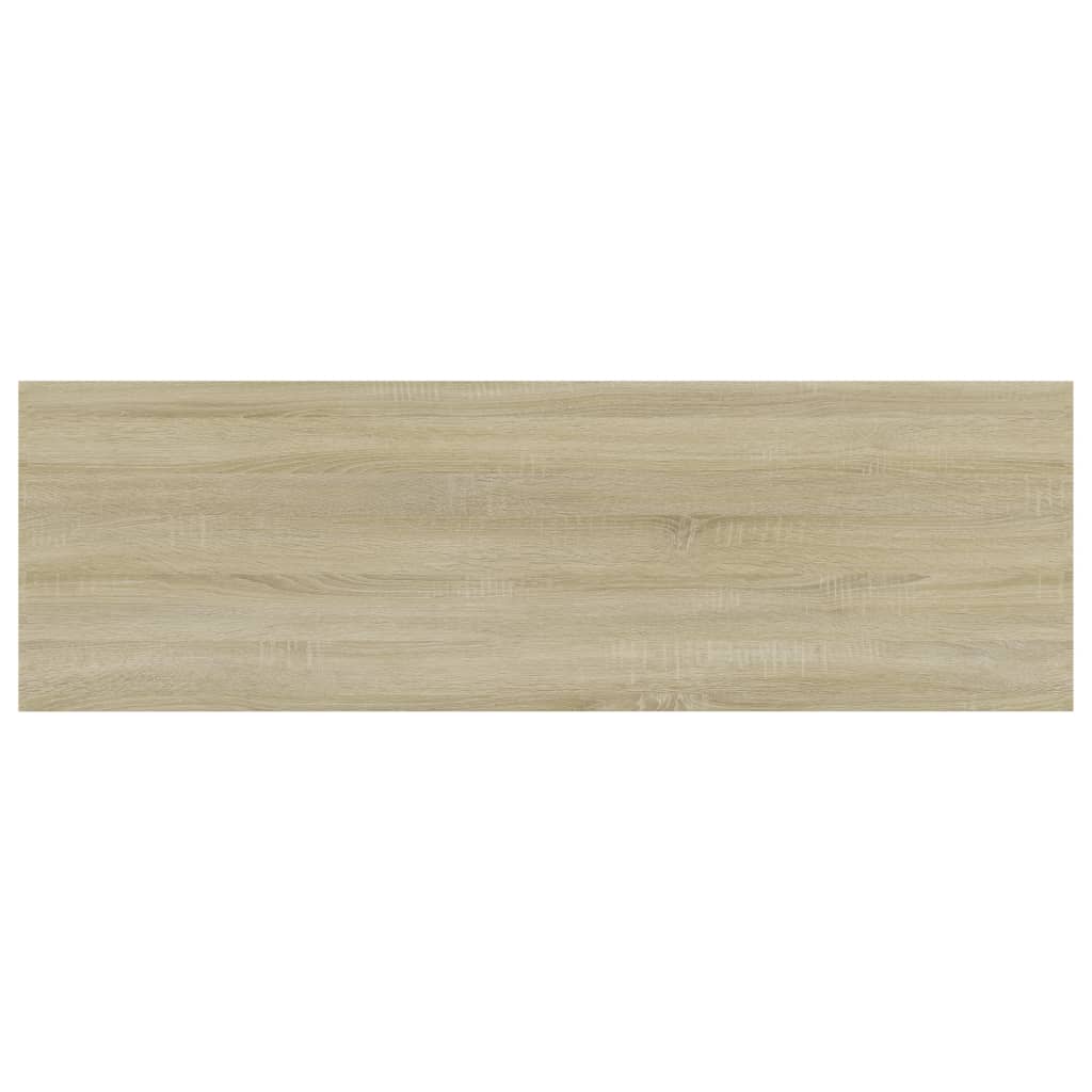 boghylder 4 stk. 80x20x1,5 cm konstrueret træ sonoma-eg