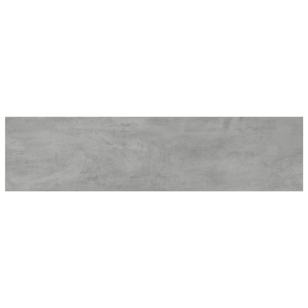 boghylder 4 stk. 80x20x1,5 cm konstrueret træ betongrå